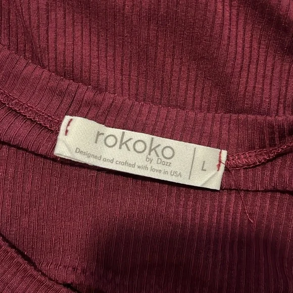 Rokoko Long Sleeve Shift mini dress Sz L - Picture 4 of 9